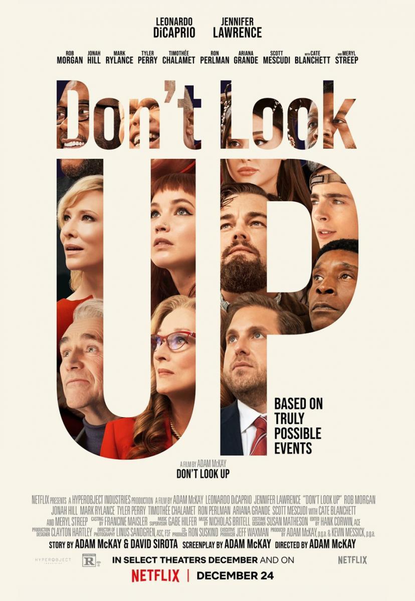 Cartel promocional de la película don't look up